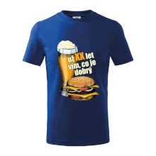Pivo a burger vím co je dobrý