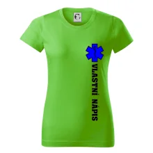 Hvězda života - vlastní nápis vpředu a vzadu