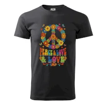 Peace and love - na výšku s květy