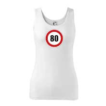 Dopravní značka - omezení rychlosti 80