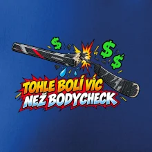 Zlomená hokejka bolí víc než bodycheck