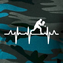 EKG stolní tenista stojící