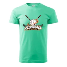 Florbalové hokejky s děrovaným míčkem eat sleep repeat