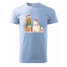 Veselé vánoce - pes, křeček a kočka