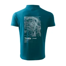 Trosky - vrstevnice v obdélníku