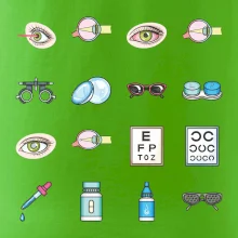 Oční lékař ikony