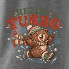 Rodinná vánoční trička - Režim turbo zimní medvídek dítě