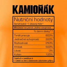 Nutriční hodnoty - Kamioňák Nutriční hodnoty - Kamioňák