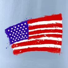 Americká vlajka ohnutá