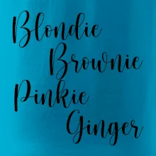 Párové mikiny - Nejlepší kámošky - barva vlasů (Velký nápis a vaše jména na rukávu)