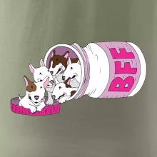 Bullterrier Friends Forever růžové (Pecka design)