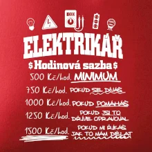 Elektrikář hodinová sazba