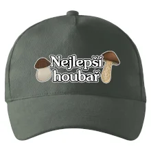 Nejlepší houbař - nápis s houbama