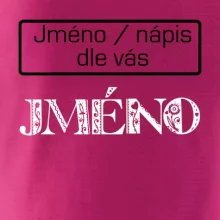 Folklor - jméno - nápis