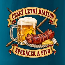 Český letní biatlon špekáček a pivo