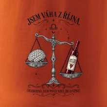 Jsem váha z října s mozkem a vínem