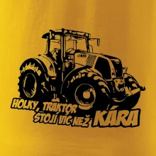 Holky, traktor stojí víc než kára