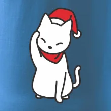 Vánoční kočka mávající