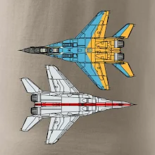 Mig 29 Fulcrum ze spoda a ze zhora