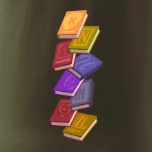 Knihomol letící knihy