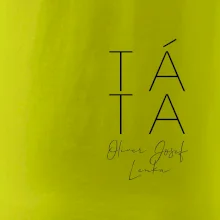 Nápis táta na prsu se jmény dětí