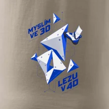 Bouldering myslím ve 3d lezu v 4d
