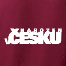 Nápis - Narozen v Česku