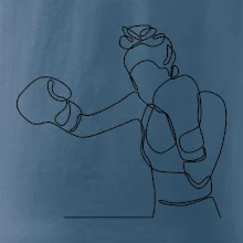 Žena boxerka jedním tahem