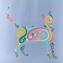 Kočka barevné křivky