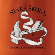 Stará škola hoblík a kus poctivýho dřeva
