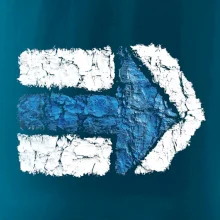 Párová turistická značka modrá