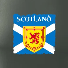 Skotská vlajka s erbem lva