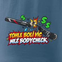 Zlomená hokejka bolí víc než bodycheck