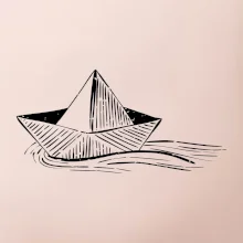 Letní romance - papírová loďka