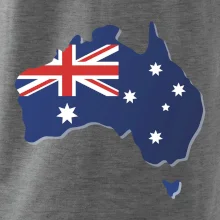 Austrálie - vlajka mapa