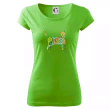 Kočka barevné křivky