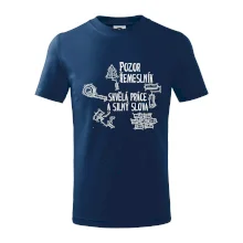 Pozor řemeslník skvělá práce silný slova