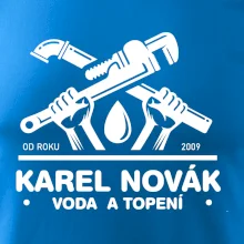 Instalatér - Překřížené klíče vlastní nápis