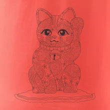 Kočka mávající mandala