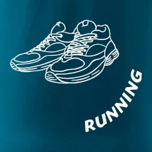 Running nápis šikmo