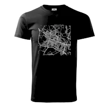 Mapy měst černobílé Ostrava Poruba