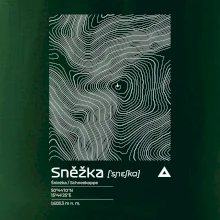 Sněžka - vrstevnice v obdélníku