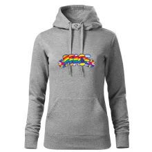 Peace nápis duhový