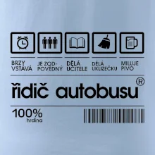 Čárový kód řidič autobusu