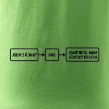 Jsem z října mám vždycky pravdu diagram