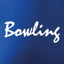 Bowling nápis psací