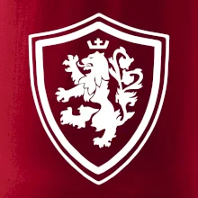 Český lev erb na prsu a na zádech