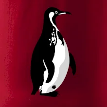 Tučňák černobílý z boku