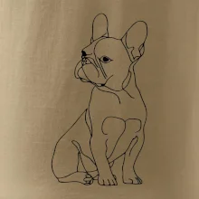 Francouzský buldoček černá kresba