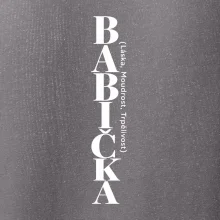 Babička láska moudrost trpělivost svislý nápis